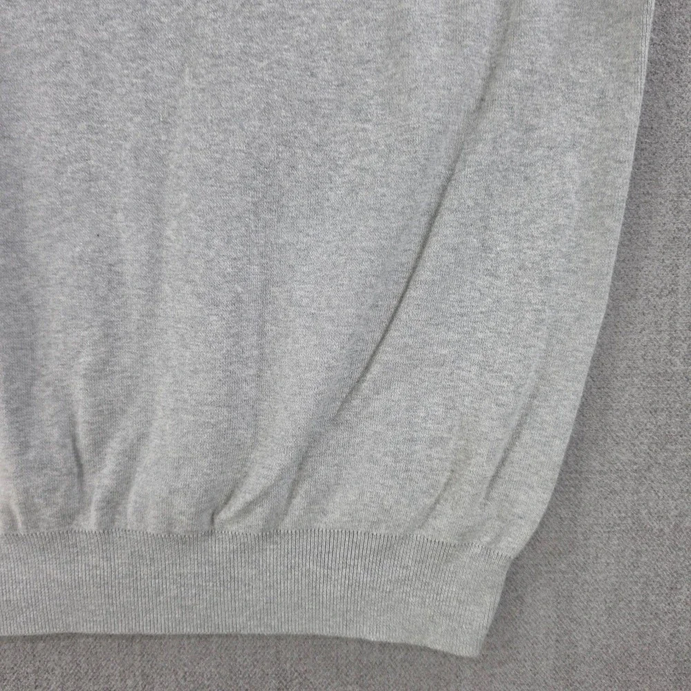Polo Ralph Lauren Sweater Vest Men XL Grey Pima Cotton V-Neck Pony Logo‎